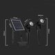 Plug-in LED outdoor light V-TAC, solar-powered, IP65, 2 x 90 lm, 3000 K, 2 pcs