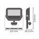 LED floodlight LEDVANCE FL GEN4 IP66 27/41W 4000K 4000/6000lm with motion sensor white