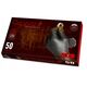 Disposable nitrile gloves with rough palm GRIPAZZ, black, size 2XL (50pcs.)