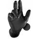 Disposable nitrile gloves with rough palm GRIPAZZ, black, size XL (50pcs.)