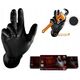 Disposable nitrile gloves with rough palm GRIPAZZ, black, size XL (50pcs.)