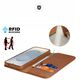 Etui Dux Ducis Hivo na Samsung Galaxy S25 Edge z klapką i ochroną RFID - brązowe