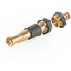 DYSZA REGULOWANA MOSIĘŻNA GW 3/4" Z PRZYŁĄCZEM NA KRAN GZ 3/4" 12,5cm BRASS SOFT
