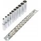 ASTA NASADKI RĘCZNE DŁUGIE 6-KĄT 1/4" NA ASTA NASADKI RĘCZNE 12KT 1/4" NA SZYNIE 4-13mm