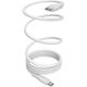Kabel Puro Magnetic USB-C - USB-C 60W USB 3.2 (20 Gbps) 1m magnetyczny - biały
