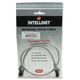 Patchcord Cat6 UTP 0,3m 100% CU szary
