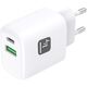 Ładowarka sieciowa USB-C PD 20W i USB-A QC 18W