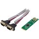InLine® Schnittstellenkarte M.2 zu 2x seriell 9pol Stecker