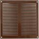 Metal ventilation grille MR2020B, 200 x 200 mm, brown.
