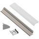 Profile for LED strips EUROLIGHT AL-C2-G, aluminum, angular, gray, anodized, 2m