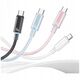 Kabel USAMS Cloud Series US-SJ658 6A     USB-A do USB-C 1,2m różowy