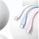 Kabel USAMS Green Series SJ714 18W 3A    USB-A do USB-C 1m różowy
