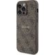 Guess Guess GUHMP14XG4GFRW iPhone 14 Pro Max 6.7" brązowy/brown hardcase 4G Collection Leather Metal Logo MagSafe