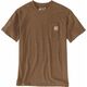 Carhartt Koszulka Carhartt Heavyweight Pocket Oiled Walnut