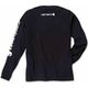 Carhartt Koszulka Carhartt Logo Long Sleeve Black