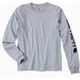 Carhartt Koszulka Carhartt Logo Long Sleeve Grey