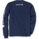 Carhartt Koszulka Carhartt Logo Long Sleeve Navy