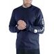 Carhartt Koszulka Carhartt Logo Long Sleeve Navy
