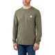 Carhartt Koszulka Carhartt Force Midweight Pocket LS Basil