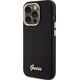 Guess Guess GUHCP15XSMBSLK iPhone 15 Pro Max 6.7" czarny/black hardcase Silicone Script Metal Logo & Frame