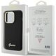 Guess Guess GUHCP15XSMBSLK iPhone 15 Pro Max 6.7" czarny/black hardcase Silicone Script Metal Logo & Frame