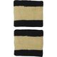 Frotki na nadgarstek Nike Swoosh Wristbands 2 szt. czarno-złote N0001565055OS