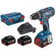 Επαναφορτιζόμενο δράπανο BOSCH Professional GSR 18V-28, 2 x 18V, μπαταρίες 4.0 Ah, φορτιστής,