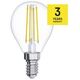 Emos Żarówka LED Emos Z74237 filament mini globe 6W E14 230V 2700K 806lm ciepła biel