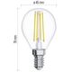 Emos Żarówka LED Emos Z74237 filament mini globe 6W E14 230V 2700K 806lm ciepła biel