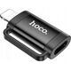 Adapter USB Hoco HOCO adapter OTG Lightning (męski) do Typ C (żeński) 2A UA31B czarny
