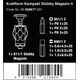 Wera Wera Kraftform compact stubby magazine 4 bit set (black/green, 7 pieces)
