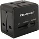 Qoltec Uniwersalny adapter podróżny 10.5W, 2xUSB (50133)