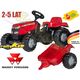 Rolly Toys Traktor na pedały Massey Ferguson z przyczepką