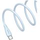 Καλώδιο USAMS Green Series SJ716 60W USB-C σε USB-C 1m ροζ