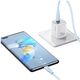 Καλώδιο USAMS Green Series SJ716 60W USB-C σε USB-C 1m ροζ