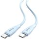 Καλώδιο USAMS Green Series SJ716 60W USB-C σε USB-C 1m λευκό