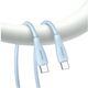 Καλώδιο USAMS Green Series SJ716 60W USB-C σε USB-C 1m λευκό