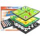 LeanToys Gry 7w1 Zestaw Gier Planszowych Ludo Warcaby LEAN TOYS