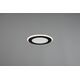 Ενσωματωμένο LED φως TRIO AURA, 10 W, 3000 K, 1040 lm, 2 πηγές φωτός, μαύρο, O15 cm