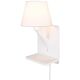 Φωτιστικό τοίχου TRIO COMFORT, 1 x E14, λευκό, 31x16x18cm, με φόρτιση τηλεφώνου