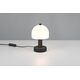Table lamp REALITY GLENN, 1 x E14, max 10 W, black finish, with switch, O12 x 19 cm