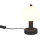 Table lamp REALITY GLENN, 1 x E14, max 10 W, black finish, with switch, O12 x 19 cm