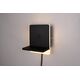 LED απλίκα τοίχου TRIO FAIRFIELD, 9 W 900 lm, 3000 K, 12x16x14cm με δυνατότητα φόρτισης τηλεφώνου