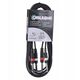 ΚΑΛΩΔΙΟ4ΜΕ 2x jack mono 6,3mm 2x jack mono 6,3mm 3m