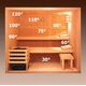 4LIVING SAUNA THERMOMETER HEAT TREATED