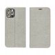 Θήκη LUNA Book Gold για XIAOMI Redmi Note 14 4G (GLOBAL - 164,84mm x 78,15mm x 8,16mm) ασημί