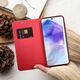 Θήκη LUNA Book Carbon για XIAOMI Redmi Note 14 4G (GLOBAL - 164,84mm x 78,15mm x 8,16mm) κόκκινο