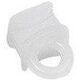PLASTIC SLIDER WHITE 30PCS