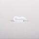 HOOK DOUBLE PLASTIC WHITE (30)
