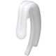 HOOK DOUBLE PLASTIC WHITE (30)